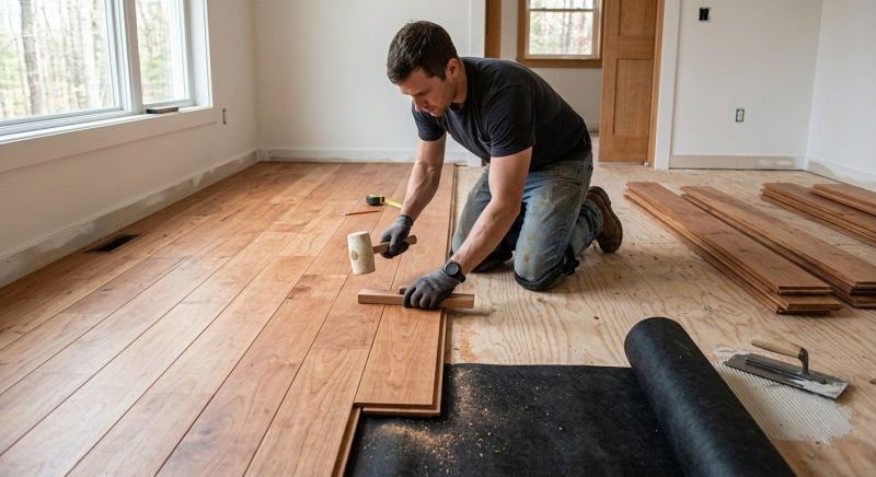 Cherry Floor Installation in Dumfries, VA