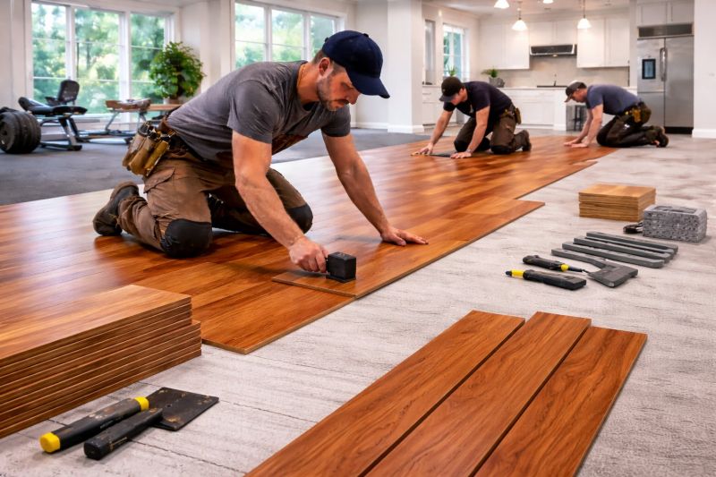 Cherry Floor Installation in Fairfax County, VA
