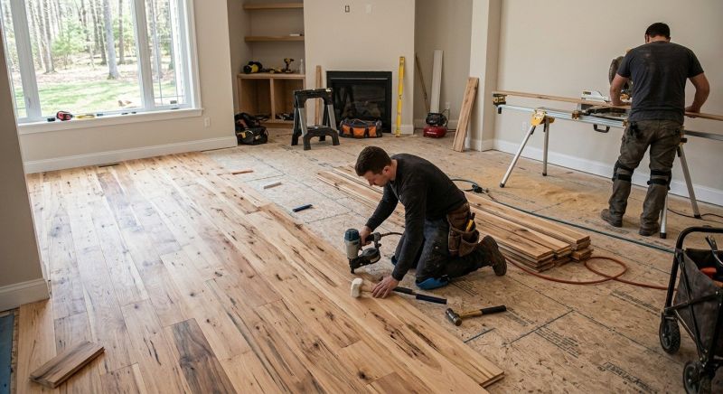 Hickory Floor Installation in Vienna, VA