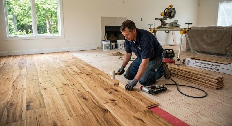 Hickory Floor Installation in Vienna, VA