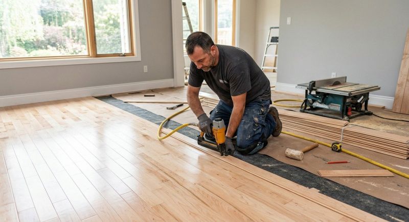Maple Flooring Installation in Centreville, VA