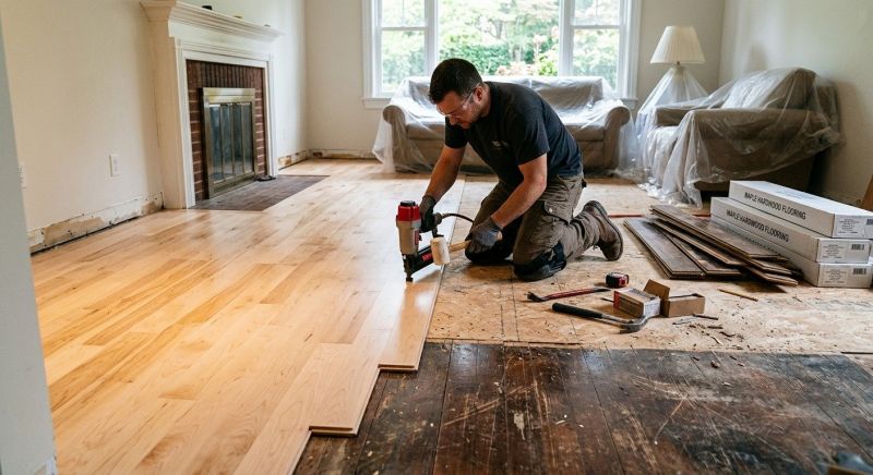 Maple Flooring Installation in Fairfax, VA