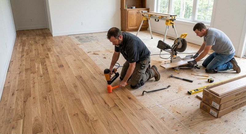 Oak Floor Installation in Laurel, MD