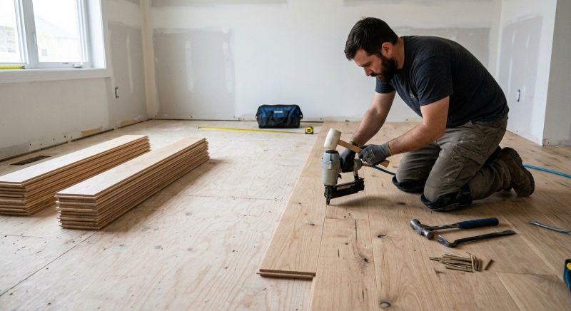 Oak Floor Installation in Loudoun County, VA