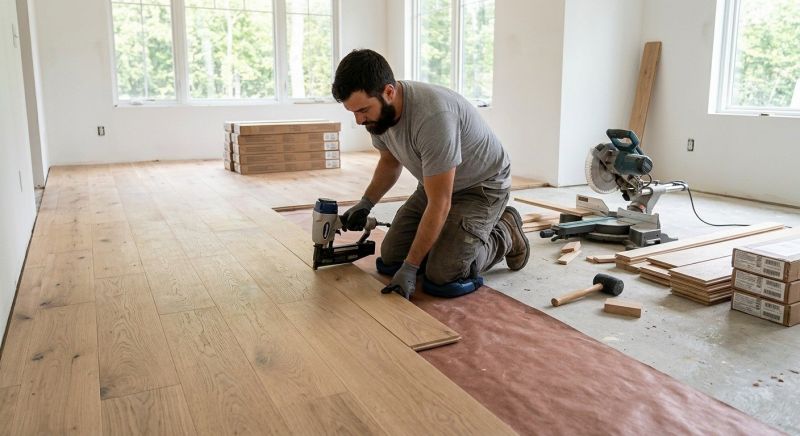 Oak Floor Installation in Reston, VA