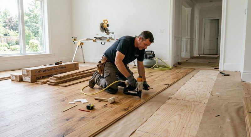 Oak Floor Installation in Reston, VA