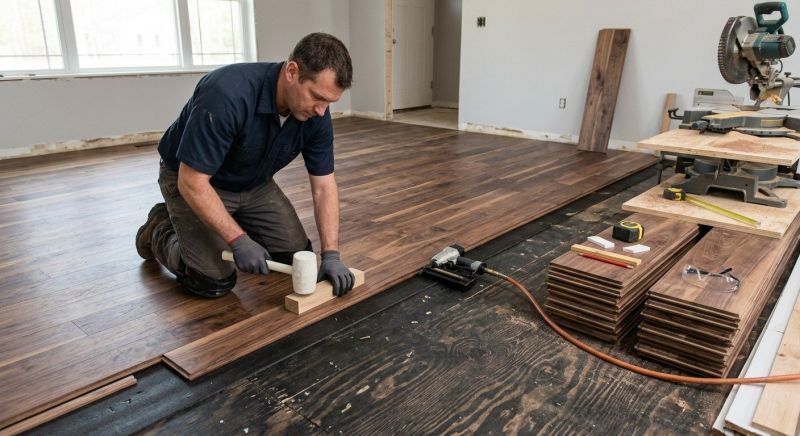 Walnut Flooring Installation in Vienna, VA
