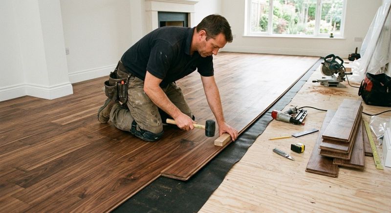 Walnut Flooring Installation in Vienna, VA