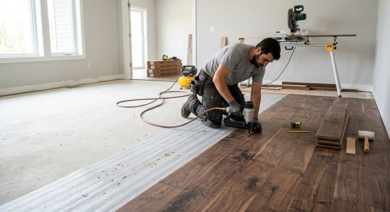 Walnut Flooring Installation in Vienna, VA