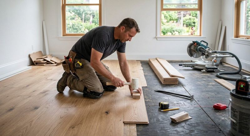 Wide Plank Floor Installation in Vienna, VA