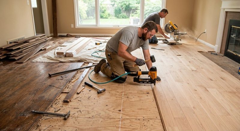 Wood Floor Replacement in Clifton, VA